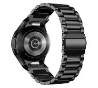 KoGiio Metal Strap Compatible with Samsung Galaxy Watch FE/Galaxy Watch 7/6/5/4 40,44mm/Watch 6 Classic 43,47mm/Watch 5 Pro 45mm, Metal Adjustable Watch Band, Soft Replacement Bracelet Strap - Black