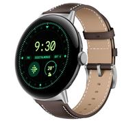 KoGiio Strap Compatible with Google Pixel Watch 3 45mm, PU Leather Adjustable Watch Band, Soft Replacement Bracelet Strap Compatible with Google Pixel Watch 3 45mm Dark brown