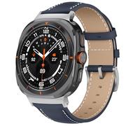 KoGiio Strap Compatible with Samsung Galaxy watch ultra 47mm 2025 2024 / Samsung Galaxy Watch Ultra 2, PU Leather Adjustable Watch Band, Soft Replacement Bracelet Strap Blue