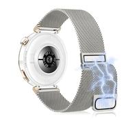KoGiio Watch Strap 18 mm Bracelet compatible with Huawei Watch 5 42mm / GT 5 41mm / 4 41mm / 5 Pro 42mm, Magnetic Breathable Replacement Metal Strap Starlight