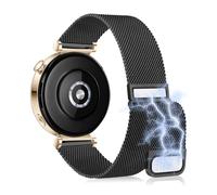 KoGiio Watch Strap 18 mm Bracelet compatible with Huawei Watch GT 5 41mm/Huawei Watch GT4 41mm/Garmin Venu 3S/Forerunner 265S/255S Music/255S, Magnetic Breathable Replacement Metal Strap Black