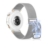 KoGiio Watch Strap 18 mm Bracelet compatible with Huawei Watch GT 5 Pro 42mm/Garmin Venu 3S/Forerunner 265S/255S Music/255S, Magnetic Breathable Replacement Metal Strap Sliver
