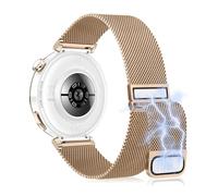 KoGiio Watch Strap 18 mm Bracelet compatible with Huawei Watch GT 6/5 / 4 41mm / Watch 5 42mm / GT 5 Pro 42mm, Magnetic Breathable Replacement Metal Strap Rose gold