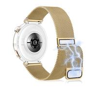 KoGiio Watch Strap 18 mm Bracelet compatible with Huawei Watch GT 6/5 / 4 41mm / Watch 5 42mm / GT 5 Pro 42mm, Magnetic Breathable Replacement Metal Strap Gold