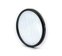 KOGJAERS Prism Lens Filter 82mm Starlight Glare Filter Anamorphic Lens Flare Effect Filter Film Props(Blue Linear Flares)