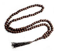 KOGMMYSEVP Cheap Islamic Rosary Prayer Beads Wooden 99 Beads Muslim Jewelry Hajj Worship Pilgrimage Traditional Rituals Ramadan [Coffee,Islam]