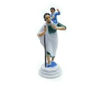 KOGMMYSEVP Luminous St.Joseph Statues Religious [Blue,10.5cm*3.6cm]