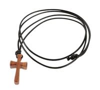 KOGMMYSEVP Wooden Crucifix Pendant Necklace Chain with Wood Pendant Christian Jewelry for Men Women Birthday Christmas Easter Thanksgiving Day