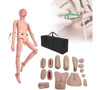 KOGTYB Simulate Patient Care, Geriatric Nursing Skills Training Manikin,Geriatric Mannequin with Interchangeable Genitals Trauma Modules Teaching