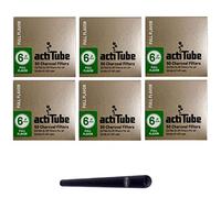 kogu 19602 Set with actiTube Extra Slim Activated Carbon Filter, 6 mm with J Case (6 x 50 (300), Paper