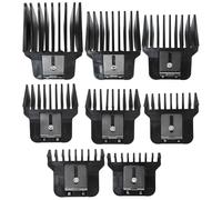 KOGUNXU 8 Pack Black Clipper Guards for W*ahl Detailer, for Andis T Outliner & BaByliss PRO, 1/32" to 11/4"