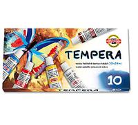 KOH-I-NOOR 016254800000 16 ml Set of Tempera Colour Paint (Pack of 10)