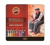 Koh-I-Noor Mondeluz 24 Aquarelle Coloured Pencils. 3724