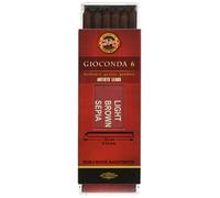 KOH-I-NOOR Drawing Chalks for 5.6mm Diameter 120mm Mechanical Pencil - Sepia Light Brown