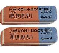 KOH-I-NOOR Erasers with Two Hardness Degrees for Different Situations Pack of 2