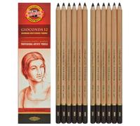 Koh-i-noor Gioconda - Dark Brown Sepia. 12 Pencils. 8804