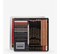 Koh-I-Noor : Gioconda : Sketching Tin Set of 24 : Black and Sepia Tones