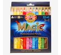 Koh-I-Noor : Jumbo Triangular Coloured Pencils 3408 : Magic Set of 13 : FSC 100%