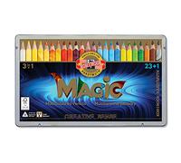 Koh-I-Noor Magic Jumbo Triangular Coloured Pencil, Pack of 24, Multicolor
