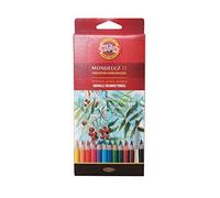 KOH-I-NOOR Mondeluz Watercolour Pencil Case - Pack of 12 Colour Cardboard Cases, Pack of 12