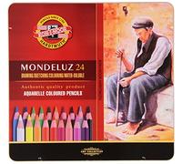 Koh-I-Noor Mondeluz 24 Aquarelle Coloured Pencils. 3724