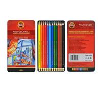 Koh-i-noor Polycolor 12 Artists' Colored Pencils. 3822