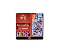 Koh-I-Noor 3824 Coloured Pencils - Assorted Colours (Tin of 24)