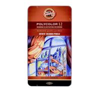 Koh-i-noor Polycolor 12 Artists' Colored Pencils. 3822