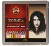 KOH-I-NOOR Polycolor Portrait Artist's Coloured Pencils (Set of 24)