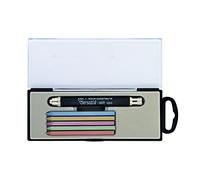 VERSATIL 53530N8005TE All Metal Leadholders With Sharpener, Soft Surface Set - Black