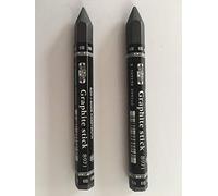 Koh-i-Nor R-K4903-KN362406-1-D - Wood-Free Full Lead Graphite Pencil Extra Thick 6B - Pack of 2