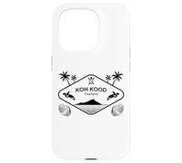 Koh Kood Thailand Sea Turtle Palm Trees Island Souvenir Case for iPhone 15 Pro