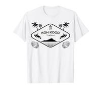 KOH Kood Thailand Sea Turtle Palm Trees Island Souvenir Value Graphic T-Shirt