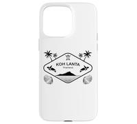 Koh Lanta Thailand Sea Turtle Palm Trees Island Souvenir Case for iPhone 15 Pro Max
