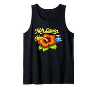KOH Lanta Thailand Tropical Beach Thailand Floral Design Tank Top