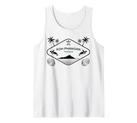 KOH Phangan Thailand Sea Turtle Palm Trees Island Souvenir Tank Top
