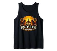 KOH Phi Phi Thailand Sunset Island Travel Design Tank Top