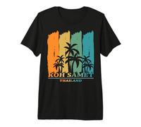 KOH Samet Thailand Palm Trees at the Beach Vacation Souvenir Premium T-Shirt