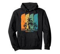 Koh Samet Thailand Palm Trees at the Beach Vacation Souvenir Pullover Hoodie