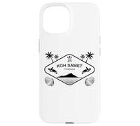 Koh Samet Thailand Sea Turtle Palm Trees Souvenir Case for iPhone 15