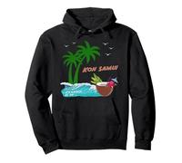 Koh Samui Palm Trees Island in Thailand Sunset at the Beach Pullover Hoodie
