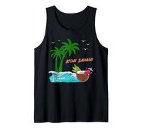 KOH Samui Palm Trees Island in Thailand Sunset at The Beach Tank Top