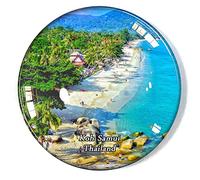 Koh Samui Thailand Fridge Magnet Refrigerator Freezer Magnet Souvenir Decoration Magnet Sticker Glass Crafts