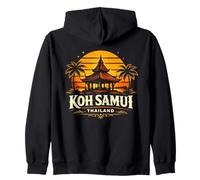 Koh Samui Thailand Sunset Island Travel Design Zip Hoodie