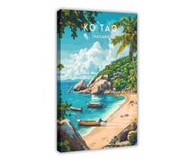 Koh Tao Islands, Thailand Canvas Poster Bedroom Decor Landscape Office Room Decor Gift 08x12inch(20x30cm)