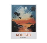 Koh Tao Thailand, lake,Vintage Metal Tin Sign Retro Wall Art Decor House Plaque Poster for Home Bar Pub Garden Kitchen Coffee Garage Decoration-yV775(8x12Inch)