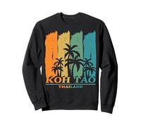 Koh Tao Thailand Palm Trees at the Beach Vacation Souvenir Sweatshirt