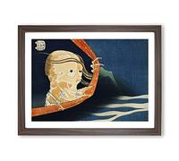 Kohala Koheiji By Katsushika Hokusai Asian Japanese Framed Print | A2 Walnut Framed Wall Art | Ready to Hang | Asian Nature Picture | Living Room Bedroom Lounge Office