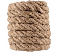 KOHAND 10 M x 26 MM Natural Jute Rope, Thick and Strong Jute Twine String, Twisted Jute Rope Hemp Rope for Crafts, Hanging