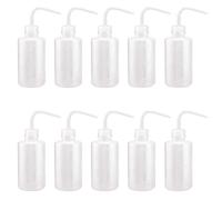 KOHAND 10 Pack Wash Bottle, 250ml Plastic Squeeze Bottle with Scale Labels, Safety Wash Bottle for Succulent Watering, Lab Using, Tattoo Wash